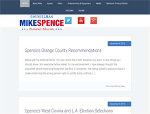 Tablet Screenshot of mikespence.com